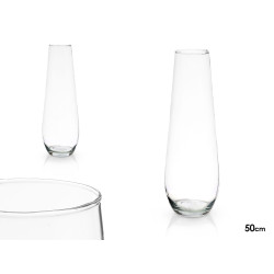 CRYSTAL VASE CONVEX 50CM