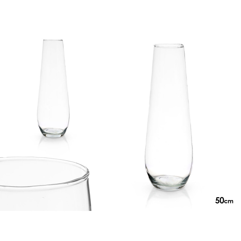 JARRON CRISTAL BASE ABOMBADA 50CM