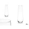 VASO VETRO BASE BOMBATA 50CM