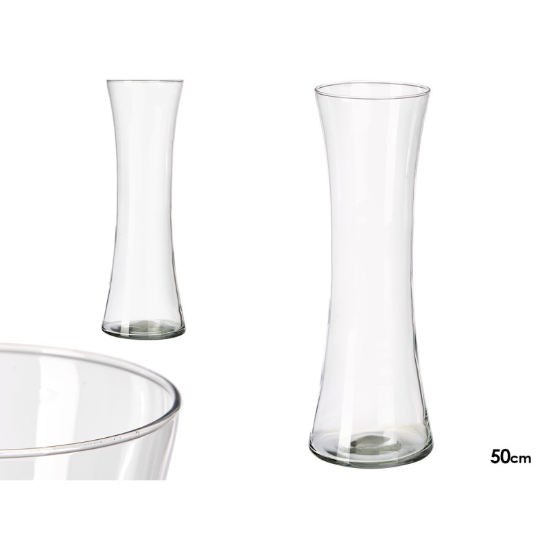 CRYSTAL VASE WIDE MOUTH 50CM