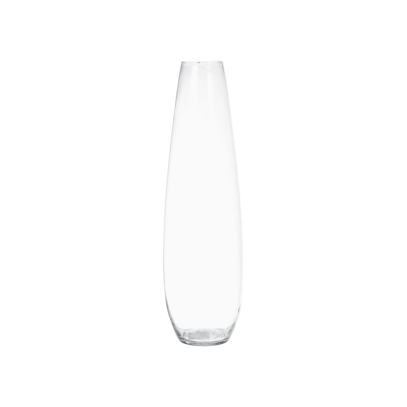 VASO VETRO BASE BOMBATA 70CM