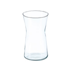 CRYSTAL VASE WIDE MOUTH 21CM