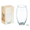 CONVEX CRYSTAL VASE 21CM