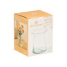 WIDE CRYSTAL VASE WITH WIDE MOUTH 20CM