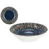 ASSIETTE CREUSE PORCELAINE 21CM BLEU UNIVERSE