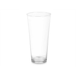 GLASS VASE CONICAL NECK 37CM
