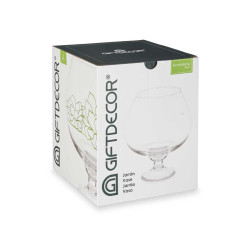 VASE EN VERRE COUPE BOULE 22CM