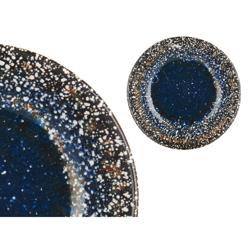 PORCELAIN SOUP PLATE 21CM UNIVERSE BLUE