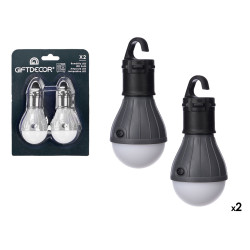 SET 2 BULBS GREY WARDROBE
