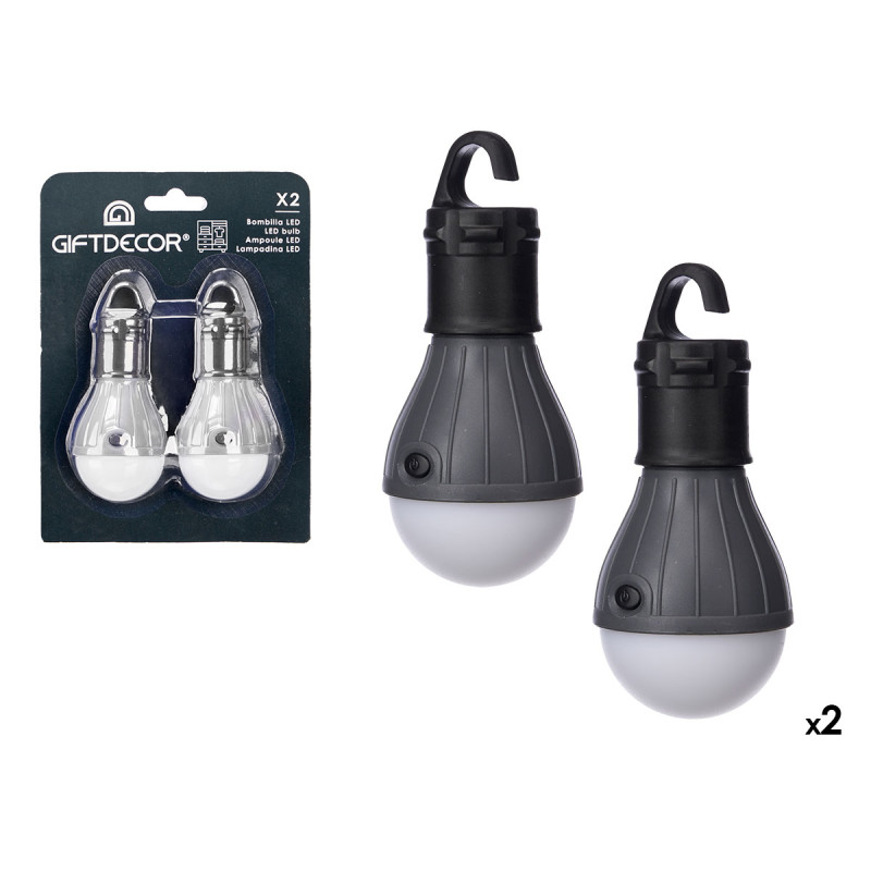 SET 2 LAMPADINE ARMADIO GRIGIO 