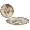 PORCELAIN DINNER PLATE 26CM STONE BROWN
