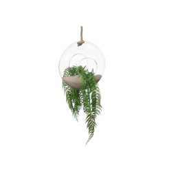 HANGING BALL VASE SMALL BALL ROPE