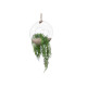VASE SUSPENDUE CORDE BOULE MOYEN