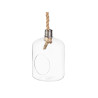 VASE SUSPENDUE BOULE CORDE FORME AMPOULE MOYEN