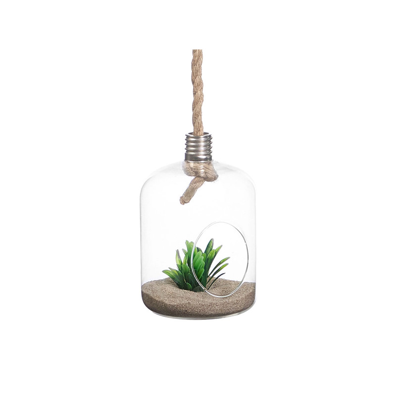 VASO SFERA PENDENTE CORDA FORMA LAMPADINA MEDIO
