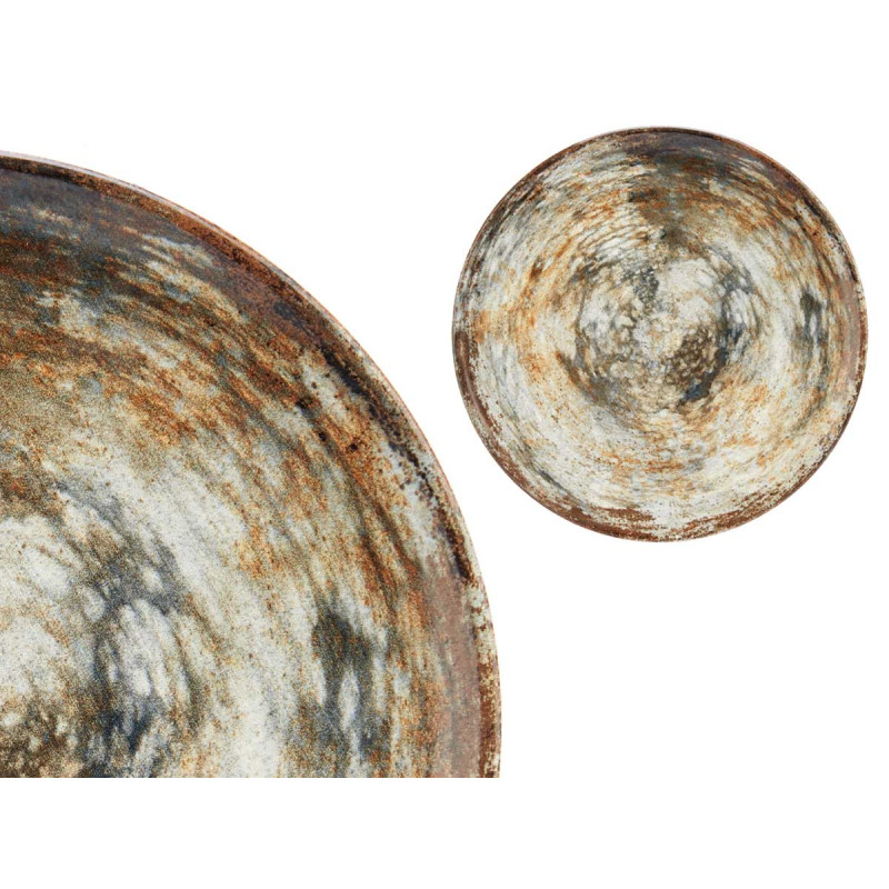 PORCELAIN DINNER PLATE 26CM STONE BROWN