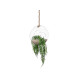VASE SUSPENDUE DOUBLE BOULE CORDE MOYEN