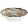 ASSIETTE CREUSE PORCELAINE 21CM BRUN PIERRE