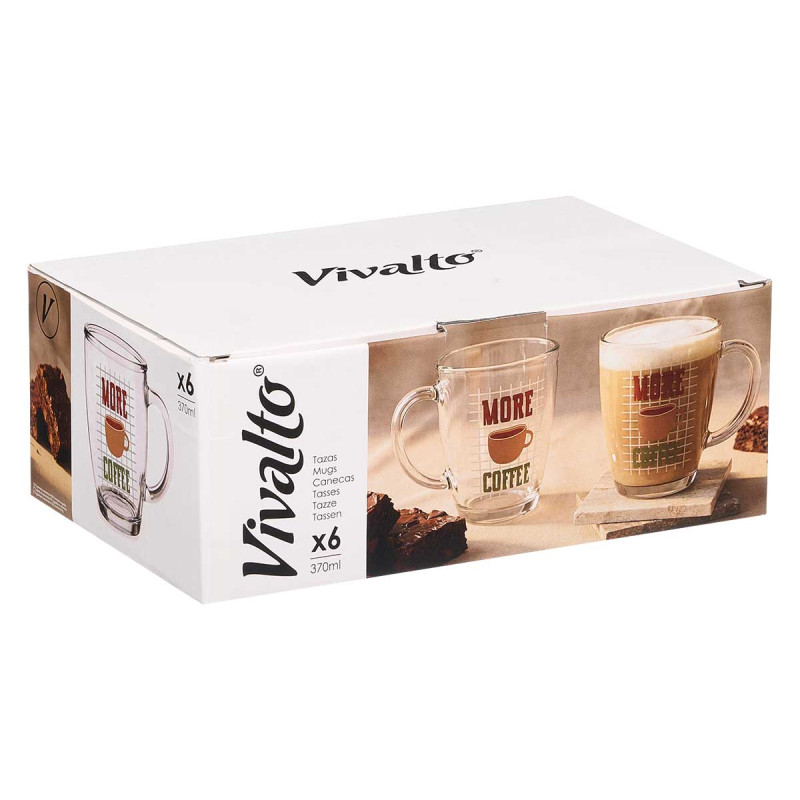 TAZZA VETRO MORE COFFEE 370ML