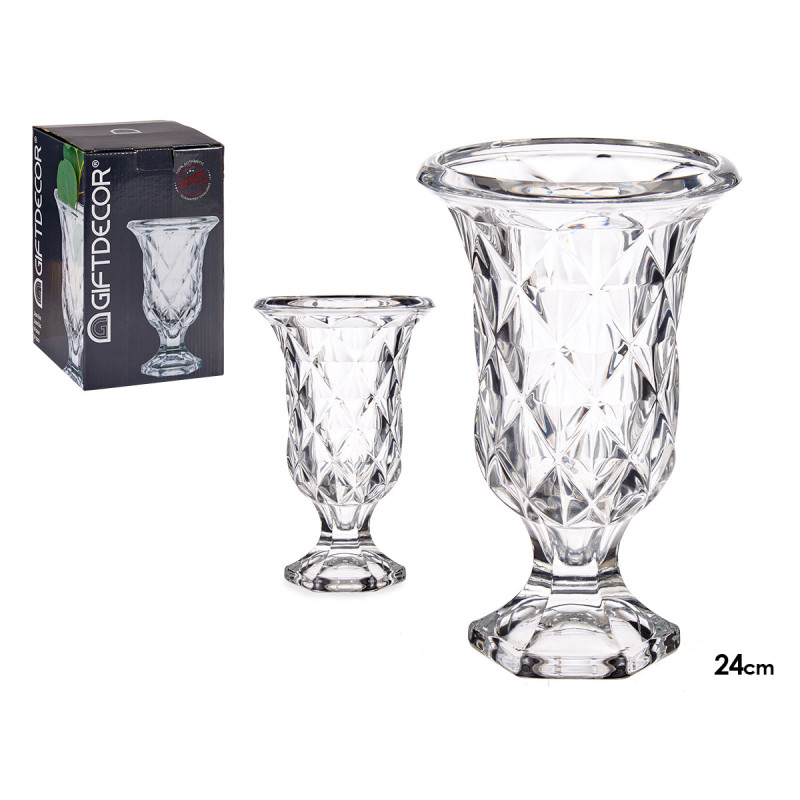 COPA VIDRIO 23,5CM ROMBOS
