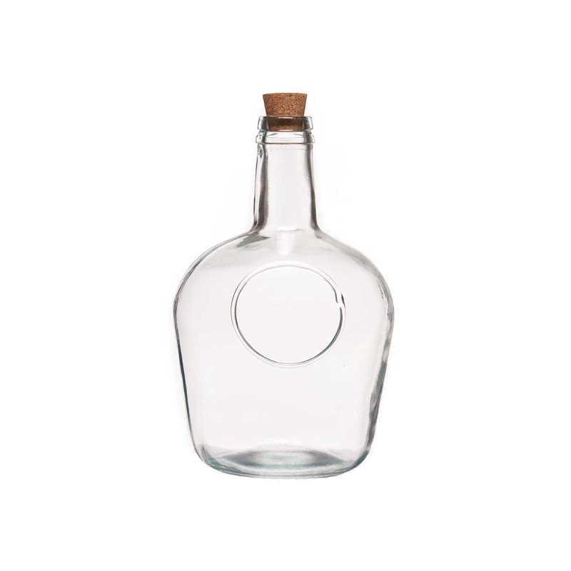 CARAFE WITH HOLE 4L CORK STOPPER
