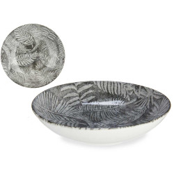 PORCELAIN SOUP PLATE 21CM LEAF