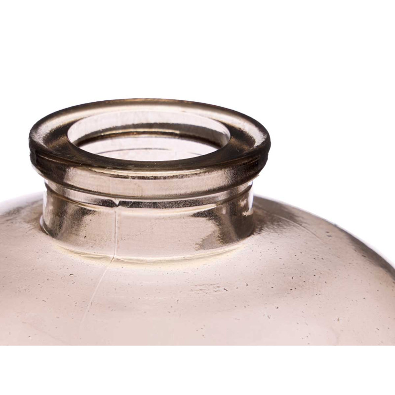 POT EN VERRE ROND GRIS