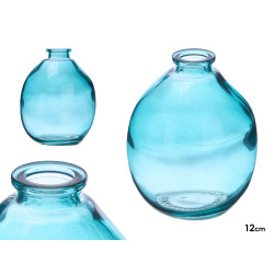 FRASCO CRISTAL IRREGULAR TURQUESA