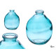 FRASCO VIDRO IRREGULAR AZUL