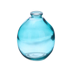 POT EN VERRE IRRÉGULIER TURQUOISE