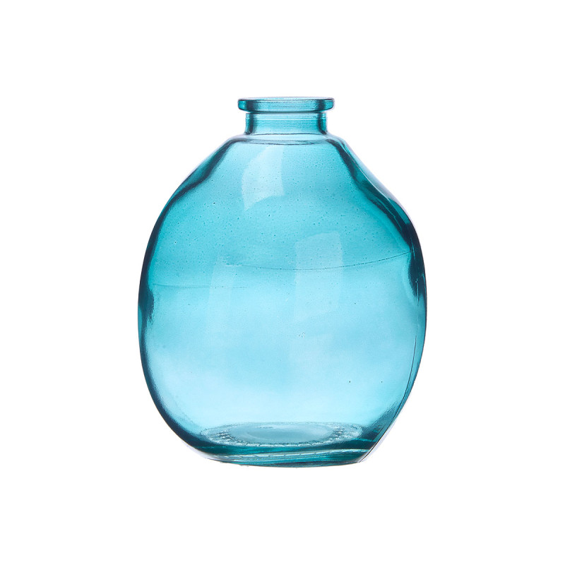 POT EN VERRE IRRÉGULIER TURQUOISE