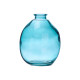 IRREGULAR GLASS JAR TURQUOISE
