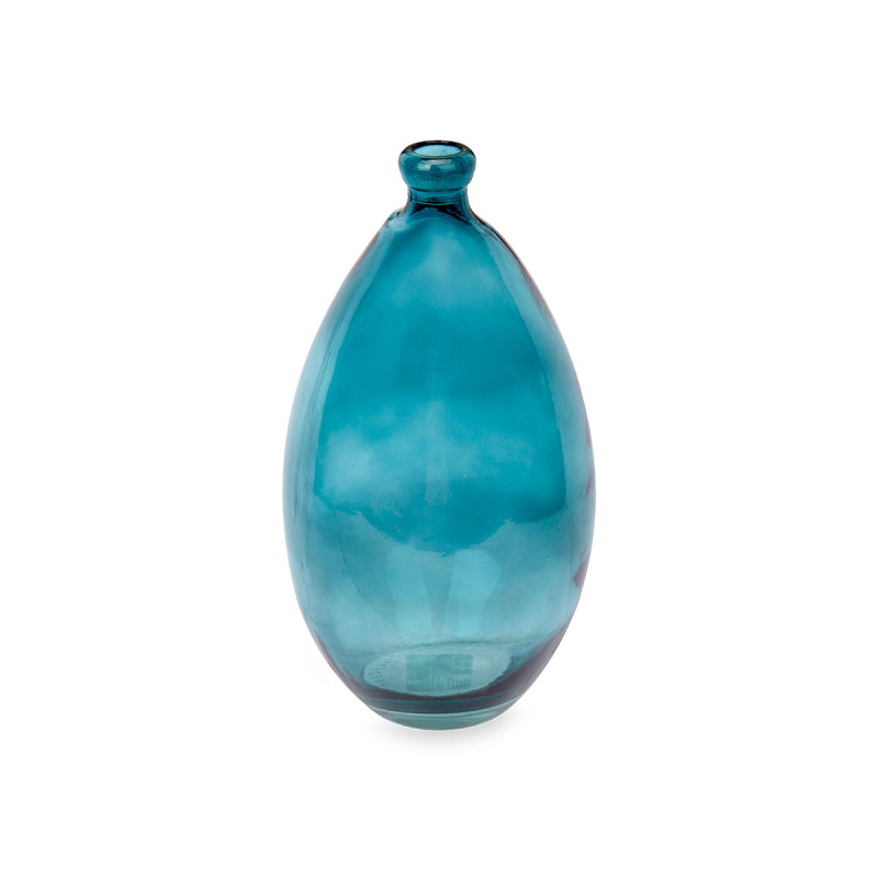 BOTELLA ABOMBADA IRREGULAR TURQUESA