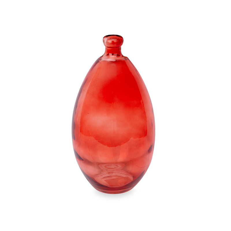 BOTTIGLIA BOMBATA IRREGOLARE COLOR MATTONE 