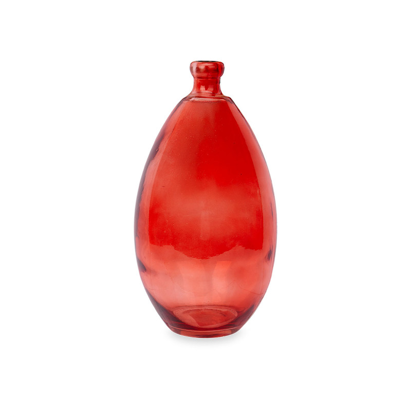 BOTTIGLIA BOMBATA IRREGOLARE COLOR MATTONE 