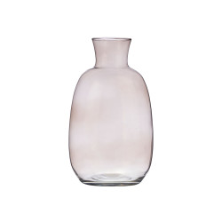 JARRON CRISTAL CUELLO 36CM GRIS