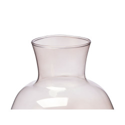 JARRON CRISTAL CUELLO 36CM GRIS