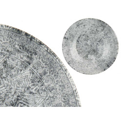PLATO PORCELANA HONDO 21CM AZTECA