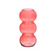 JARRON CRISTAL TRIPLE ESFERA 38CM TEJA