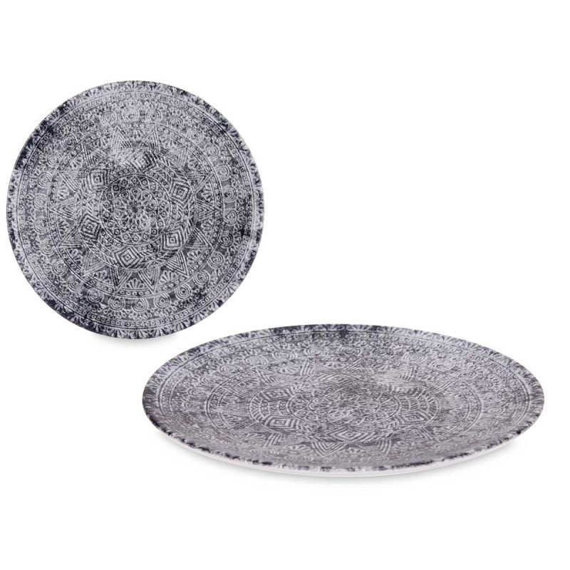 PORCELAIN DESSERT PLATE 20CM AZTEC