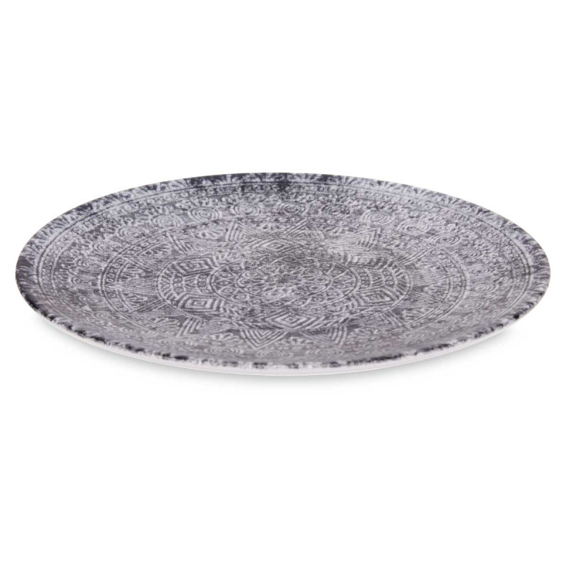 PLATO PORCELANA POSTRE 20CM AZTECA