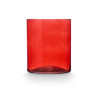 CYLINDER CRYSTAL VASE 17CM DIAM X 20CM RUSSET