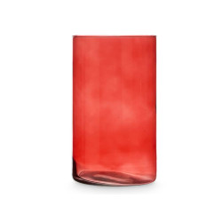 VASO VETRO CILINDRO 17CM DIAM X 30CM COL. MATTONE