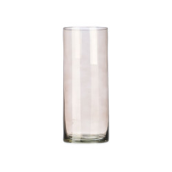 VASO VETRO CILINDRO 12CM DIAM X 30CM GRIGIO