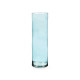VASO VETRO CILINDRO 12CM DIAM X 40CM TURCHESE