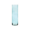 JARRA VIDRO CILINDRO 12CM DIAM X 40CM TURQUESA