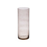 VASO VETRO CILINDRO 15CM DIAM X 40CM GRIGIO