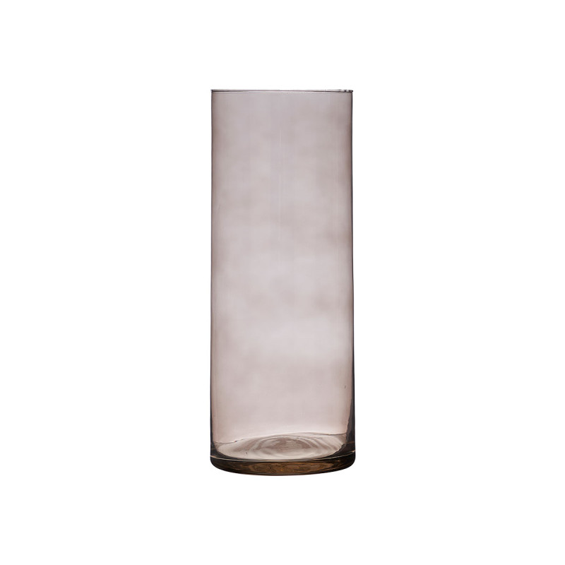 JARRON CRISTAL CILINDRO 15CM DIAM X 40CM GRIS