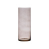 VASE EN VERRE CYLINDRE 15CM DIAM X 40CM GRIS