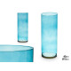 JARRA VIDRO CILINDRO 15CM DIAM X 40CM TURQUESA